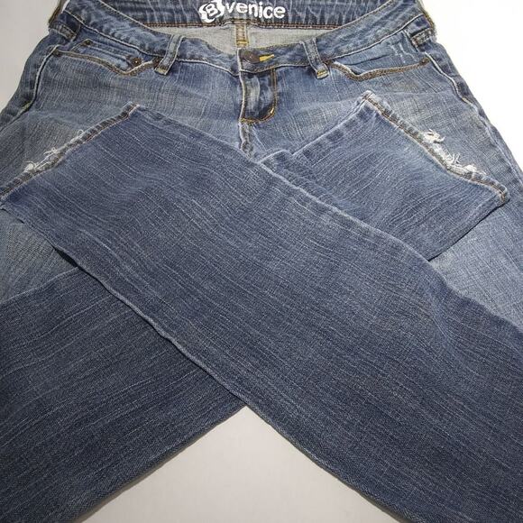Bullhead Venice Skinny Jeans Low Rise Size 7 Juniors Long Inseam 32 Inch Stretch - Picture 1 of 12